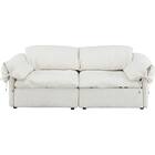 3人掛けソファ 布張りタイプ(YH02 LGY) 2枚目画像