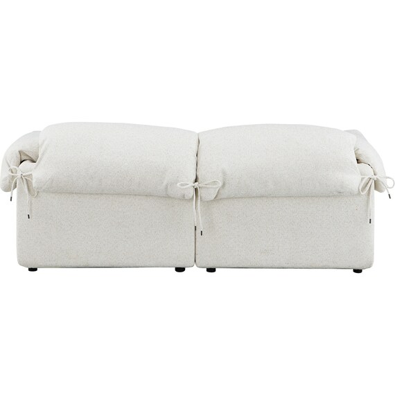 3人掛けソファ 布張りタイプ(YH02 LGY) 4枚目画像