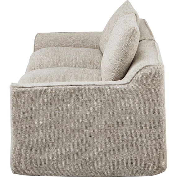 3人掛けソファ 布張りタイプ(ZN01 BE) 3枚目画像