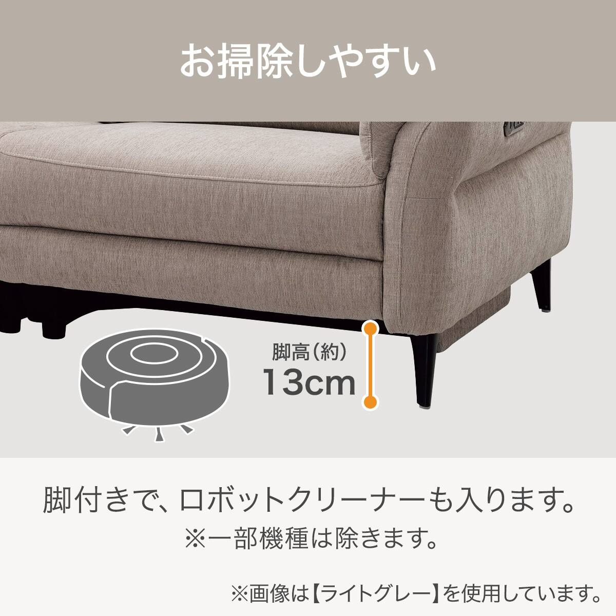 3人掛け両電動リクライニングソファ 布張りタイプ(LB08 DGY) | ニトリ