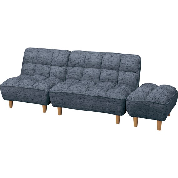 3人掛けソファベッド 布張りタイプ (BH01 DGY) 1枚目画像