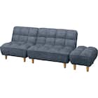 3人掛けソファベッド 布張りタイプ (BH01 DGY) 1枚目画像