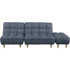 3人掛けソファベッド 布張りタイプ (BH01 DGY) 3枚目画像