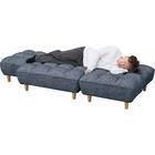 3人掛けソファベッド 布張りタイプ (BH01 DGY) 10枚目画像