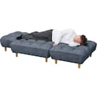 3人掛けソファベッド 布張りタイプ (BH01 DGY) 10枚目画像