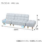 3人掛けソファベッド 布張りタイプ (BH01 DGY) 17枚目画像