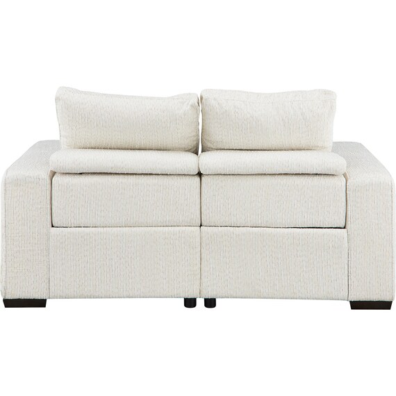 2人掛けリクライニングソファ 布張りタイプ(T06 IV) 3枚目画像