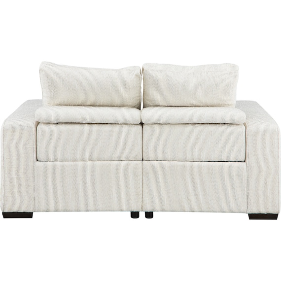 2人掛けリクライニングソファ 布張りタイプ(T06 IV) 3枚目画像