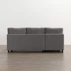 収納タイプ カウチソファ 布張りタイプ + ヘッドレスト1個セット (ノアーク3 右カウチ DGY) 7枚目画像