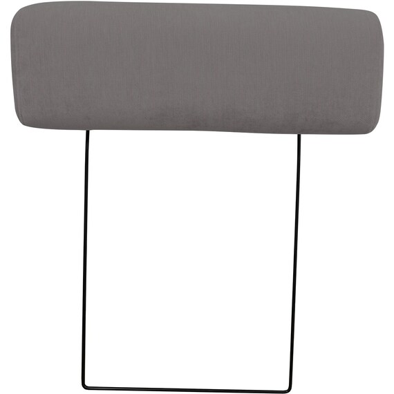 収納タイプ カウチソファ 布張りタイプ + ヘッドレスト1個セット (ノアーク3 右カウチ DGY) 10枚目画像