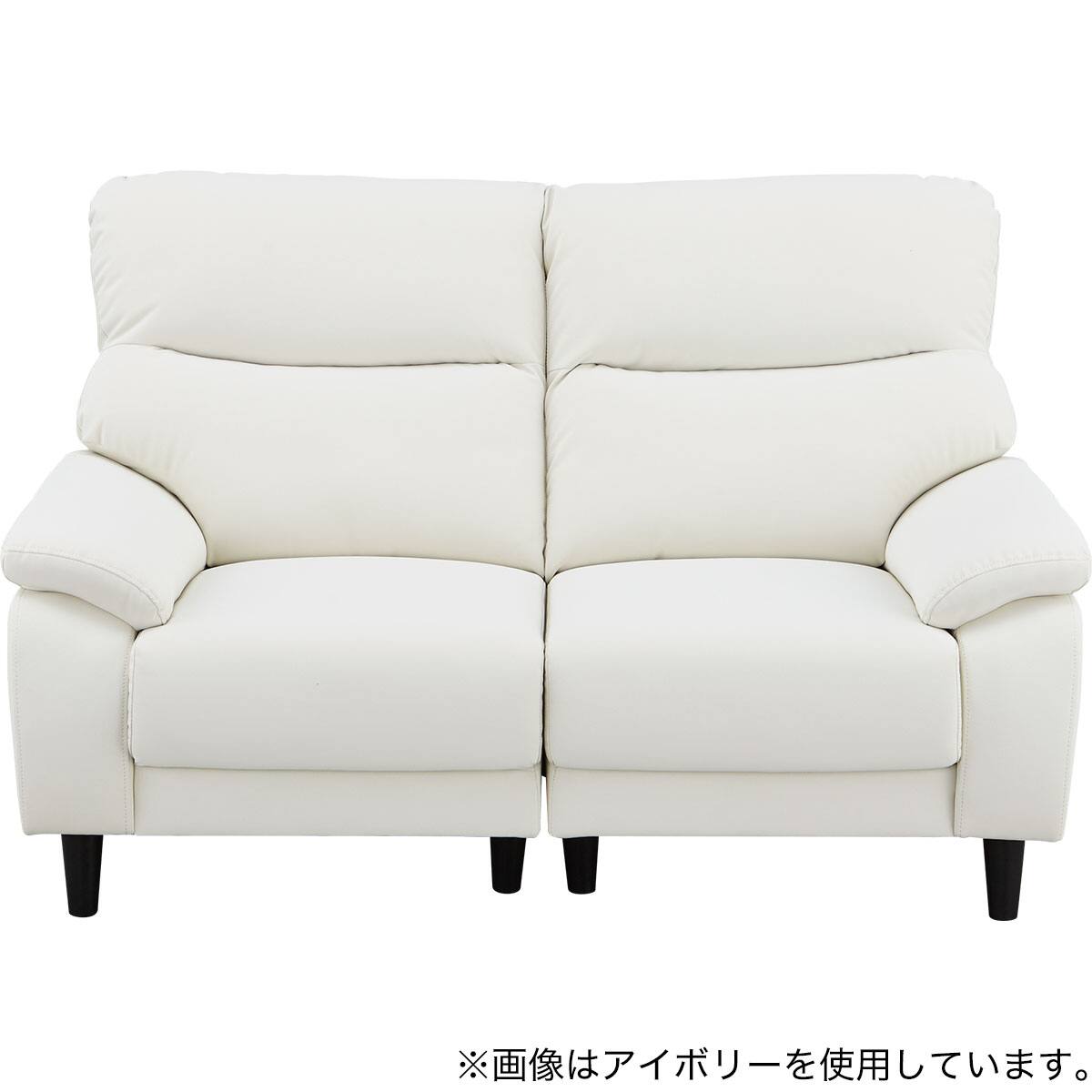 2人掛けソファ 合成皮革タイプ(MK02-2 Nシールド BK) | ニトリネット