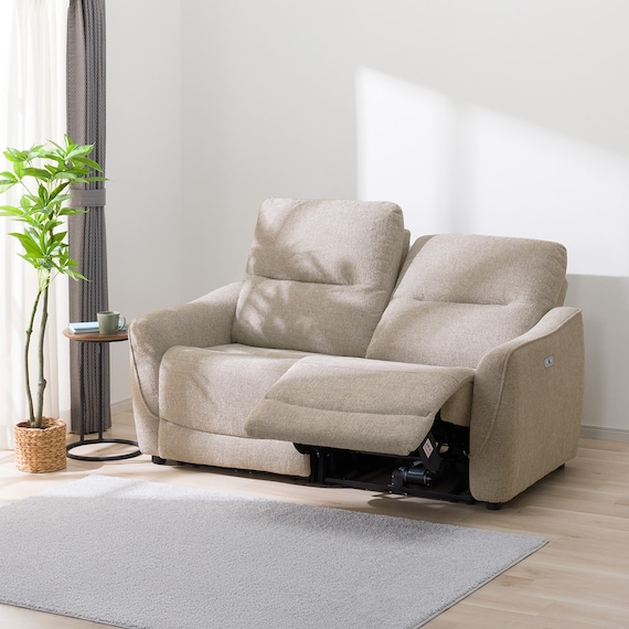 2人掛け両電動リクライニングソファ 布張りタイプ(HE02N MO) 1枚目画像