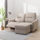 2人掛け電動リクライニングソファ 布張りタイプ(HE02N 左カウチ MO) 1枚目画像