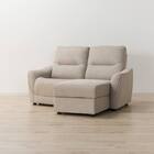 2人掛け電動リクライニングソファ 布張りタイプ(HE02N 左カウチ MO) 4枚目画像