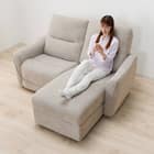 2人掛け電動リクライニングソファ 布張りタイプ(HE02N 左カウチ MO) 15枚目画像