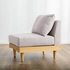 組み合わせできる2Pソファ (FLX ライトグレー / ナチュラル) 6枚目画像