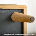 組み合わせできる2Pソファ (FLX ライトグレー / ナチュラル) 8枚目画像