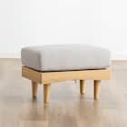 組み合わせできるソファ4点セット (FLX ライトグレー / ナチュラル) 10枚目画像