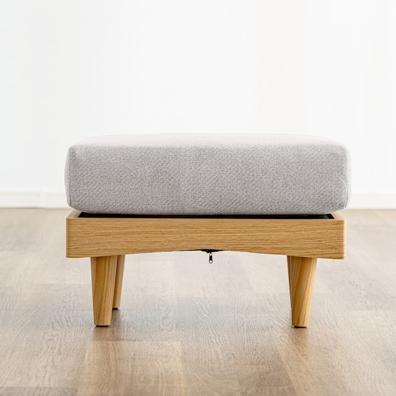 組み合わせできるソファ4点セット (FLX ライトグレー / ナチュラル) 11枚目画像