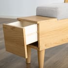 組み合わせできるソファ4点セット (FLX ライトグレー / ナチュラル) 16枚目画像