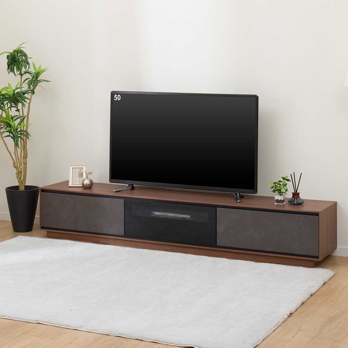 テレビボード　ノーブランド品 ローボード(LX01 210 MBR/GY) | ニトリネット【公式】 家具