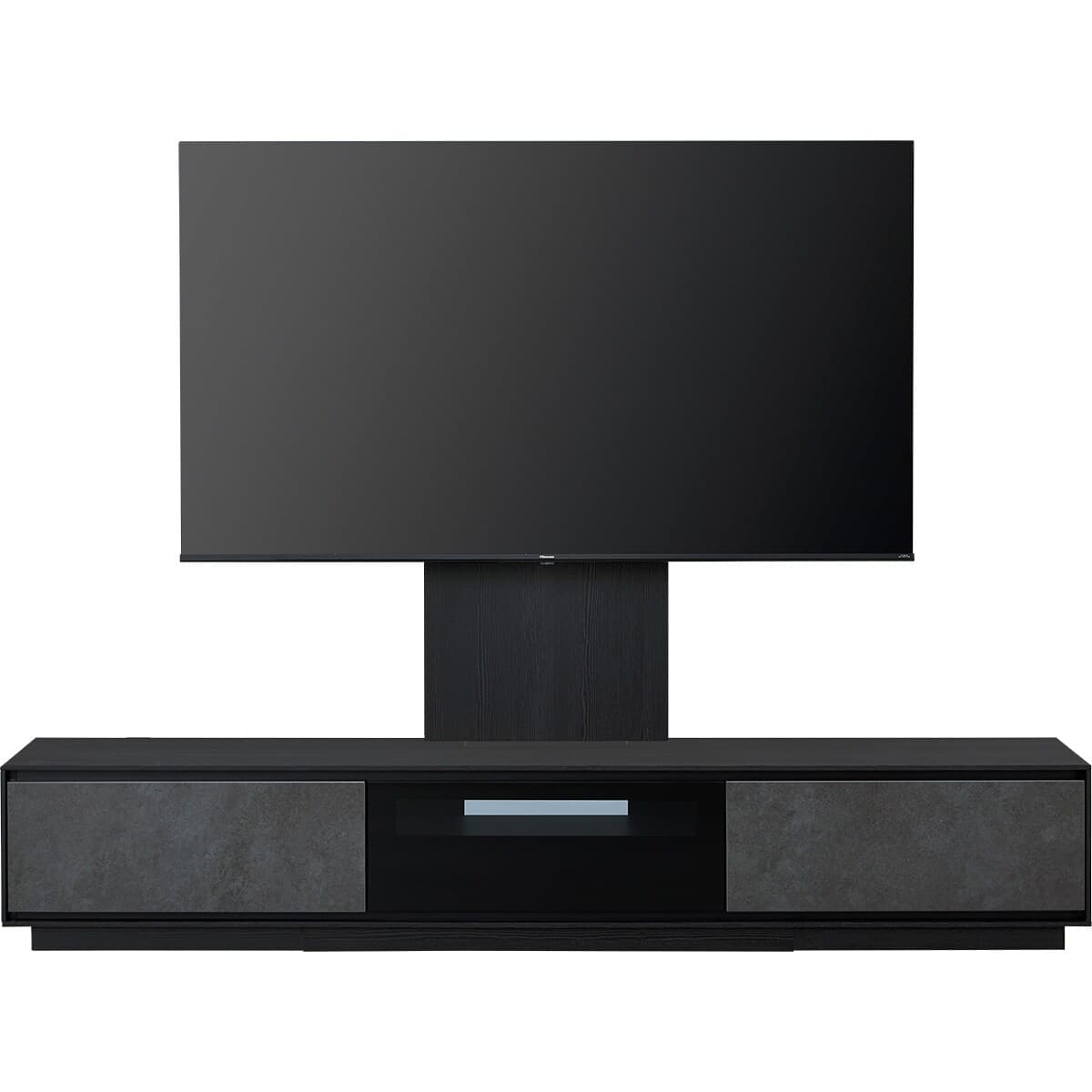 テレビボード + TV固定ボードセット (LX01 210 BK/GY /MX50N BK