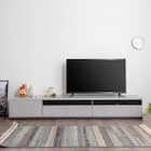 幅広ローボード 幅240cm (180+60セット GY) 1枚目画像