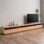 幅広ローボード 幅300cm (150+150セット NA) 2枚目画像