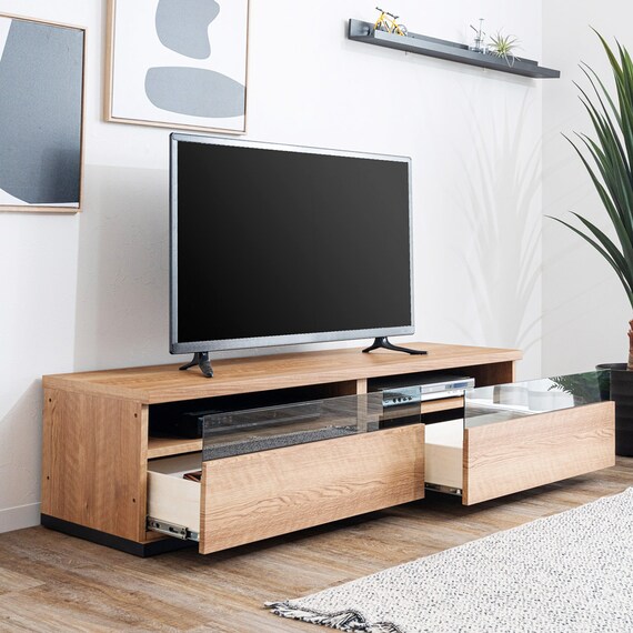 幅広ローボード 幅300cm (150＋150セット NA) 3枚目画像