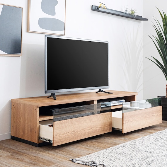 幅広ローボード 幅300cm (150+150セット NA) 3枚目画像