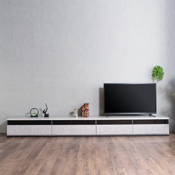 幅広ローボード 幅330cm (150+180セット GY) 1枚目画像