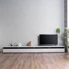 幅広ローボード 幅360cm (180+180セット GY) 1枚目画像