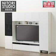 ハイテレビボード3点セット(UF01 180/ガラスドアキャビネット45+トールキャビネット45D)
