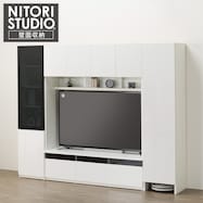 ハイテレビボード3点セット (UF01 180/ガラスドアキャビネット45+トールキャビネット45D)【期間限定価格:11/26~1/5まで】