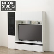 ハイテレビボード2点セット(UF01 150 ガラスキャビネット+ドアCB 45)【期間限定価格:11/26~1/5まで】