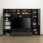 ハイテレビボード3点セット(UF01 150/ガラスドアキャビネットR45/トールキャビネット45D-L GY) 3枚目画像