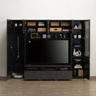ハイテレビボード3点セット(UF01 150/ガラスドアキャビネットR45/トールキャビネット45D-L GY) 4枚目画像