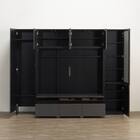 ハイテレビボード3点セット(UF01 150/ガラスドアキャビネットR45/トールキャビネット45D-L GY) 5枚目画像