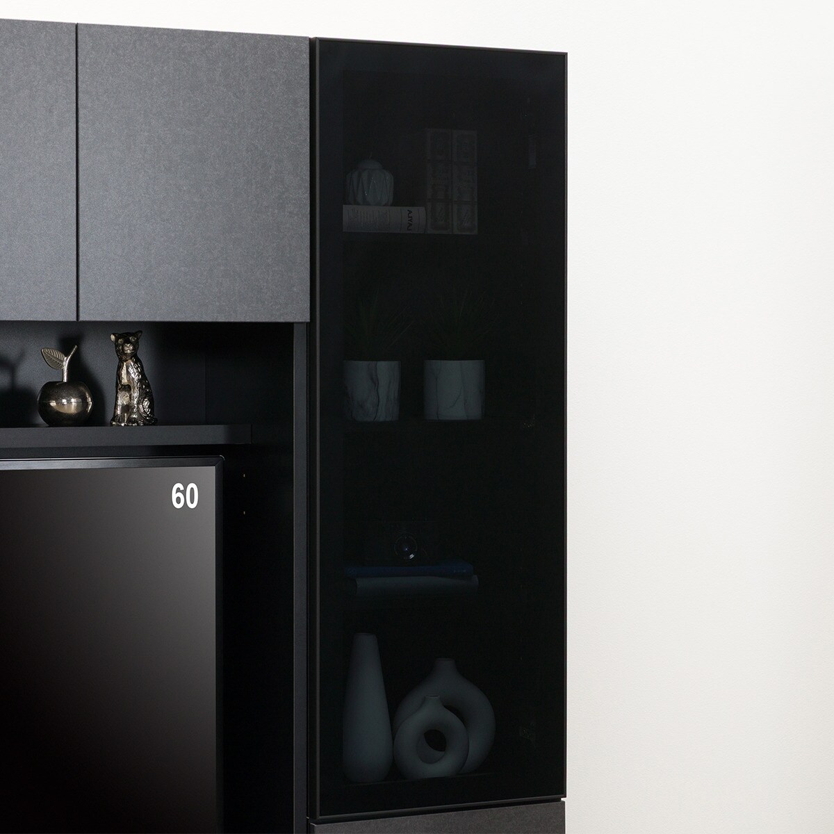 ハイテレビボード3点セット(UF01 150/ガラスドアキャビネットR45+