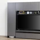 ハイテレビボード3点セット(UF01 150/ガラスドアキャビネットR45/トールキャビネット45D-L GY) 8枚目画像