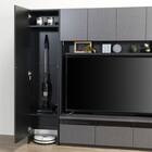 ハイテレビボード3点セット(UF01 150/ガラスドアキャビネットR45/トールキャビネット45D-L GY) 9枚目画像