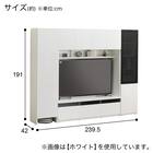 ハイテレビボード3点セット(UF01 150/ガラスドアキャビネットR45/トールキャビネット45D-L GY) 12枚目画像