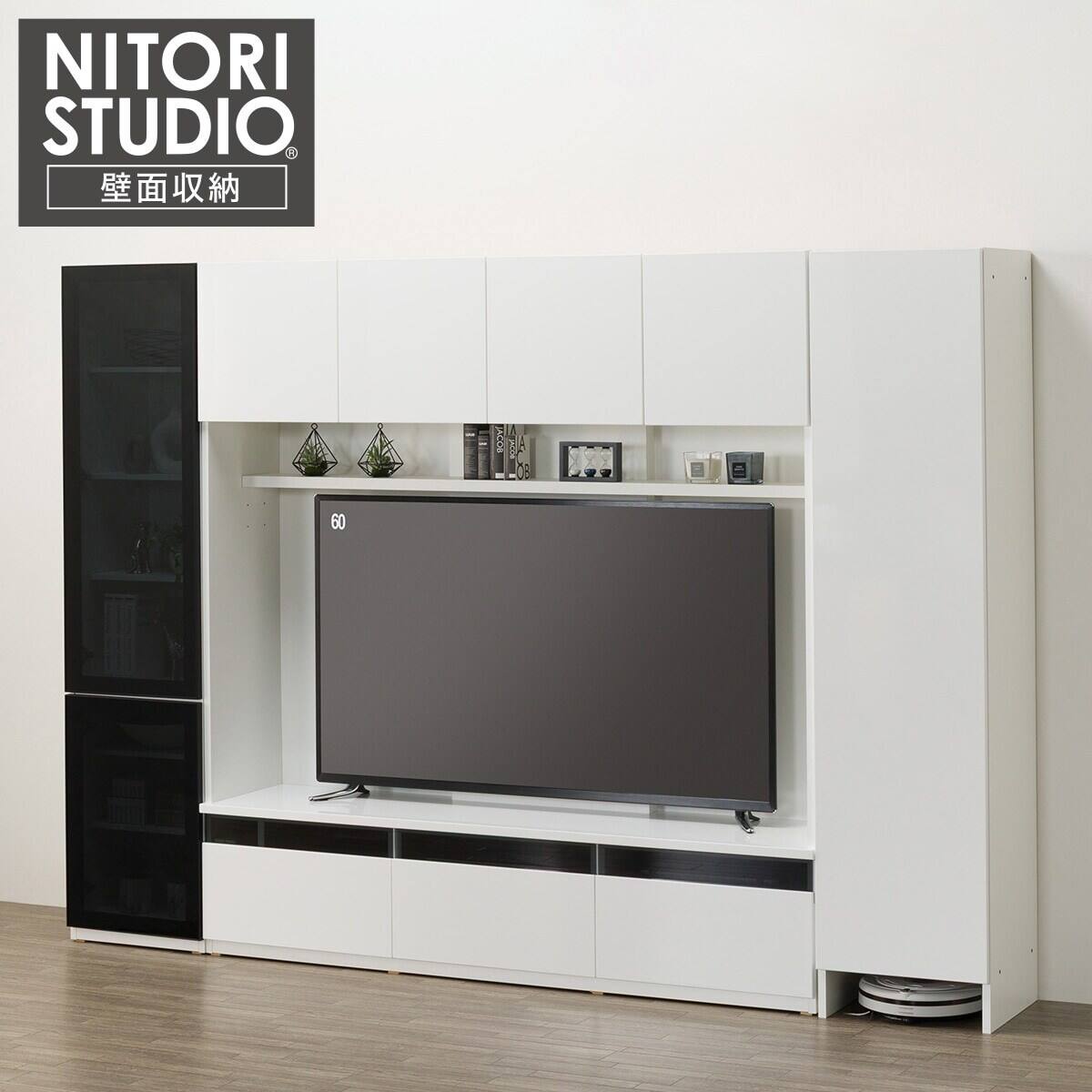 【売約済み】　水戸市　引き取り限定　テレビボード　ニトリ ニトリ（NITORI） テレビボード + TV固定ボードセット (IM301 180 LBR
