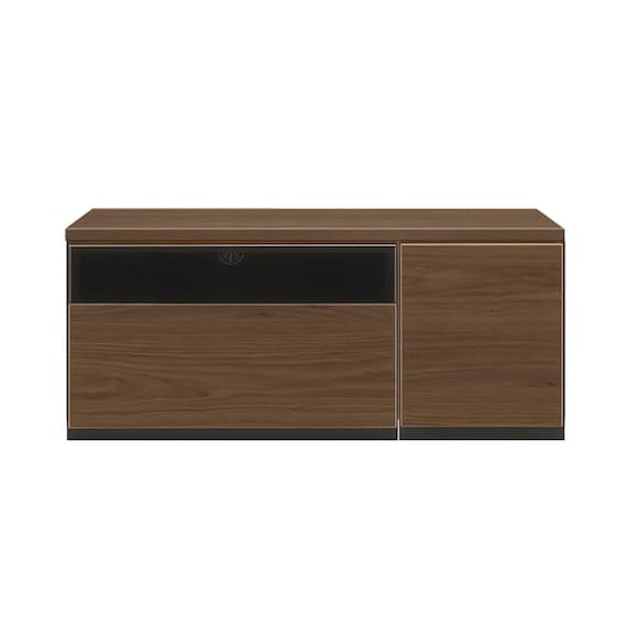 テレビ台 (ローボード 幅90cm 60G+30H BR) 1枚目画像