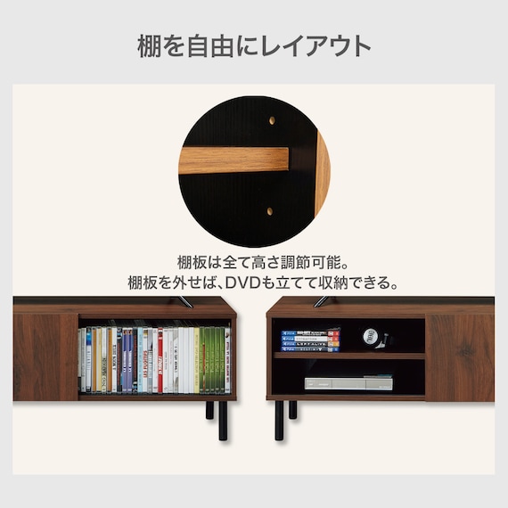 テレビ台(ローボード DX401 170 LBR) 4枚目画像