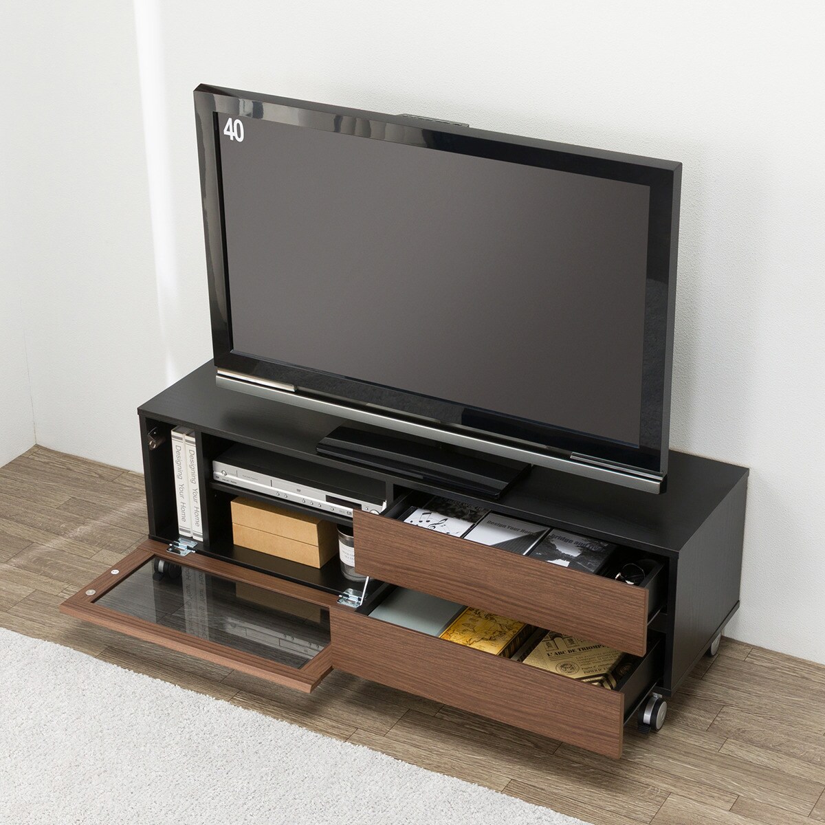 ローボード(GA102N 120 MBR/BK) | ニトリネット【公式】 家具