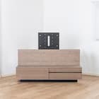 ローボード TV壁掛けセット(エディディア 幅150cm グレー)【島忠ホームズ商品】 1枚目画像