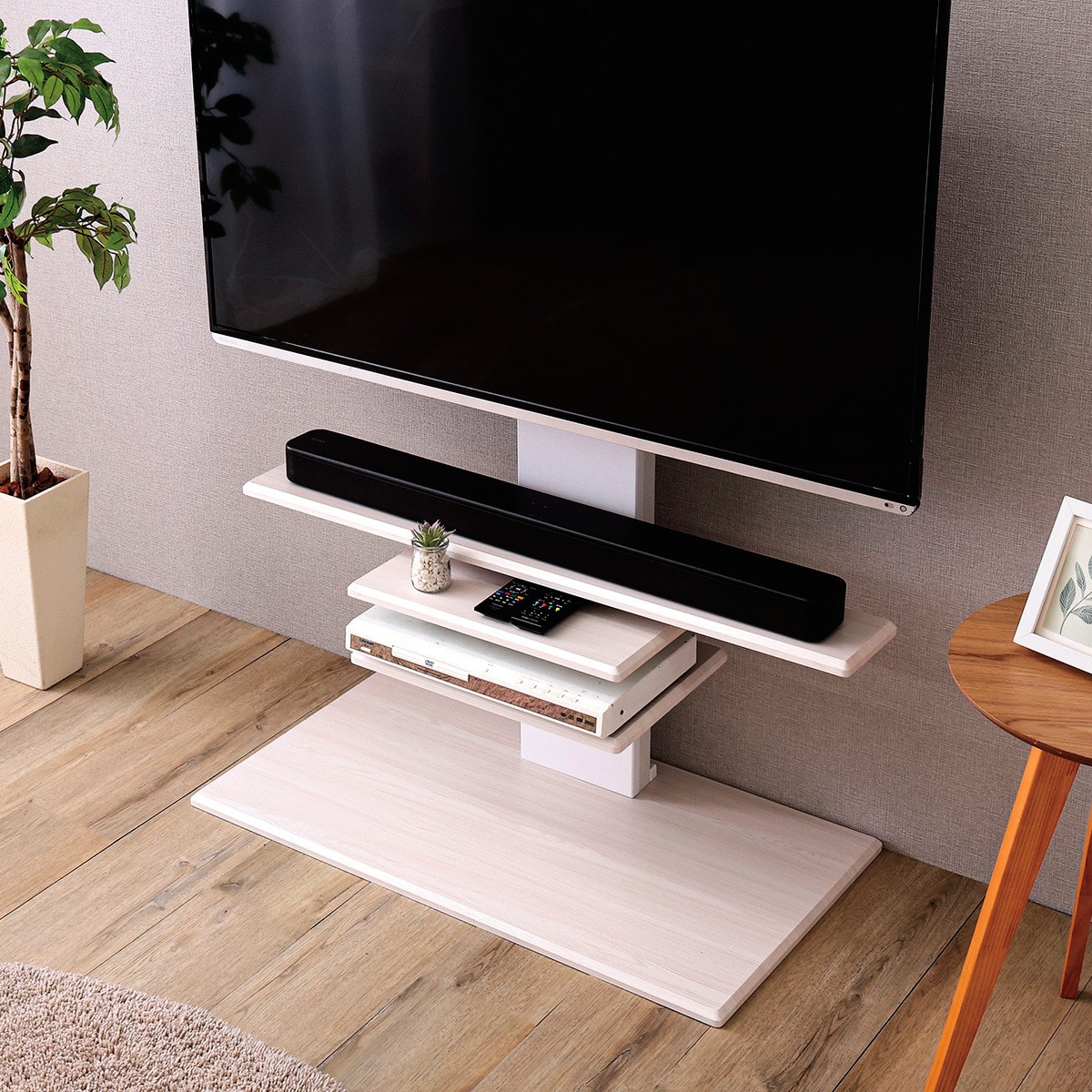 壁寄せテレビスタンド(HT01 WW セット) | ニトリネット【公式】 家具
