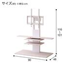 壁寄せテレビスタンド(HT01 WW セット) 9枚目画像