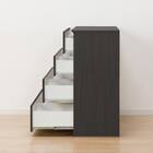 ローチェスト(クエス 140-4LC BK) 10枚目画像